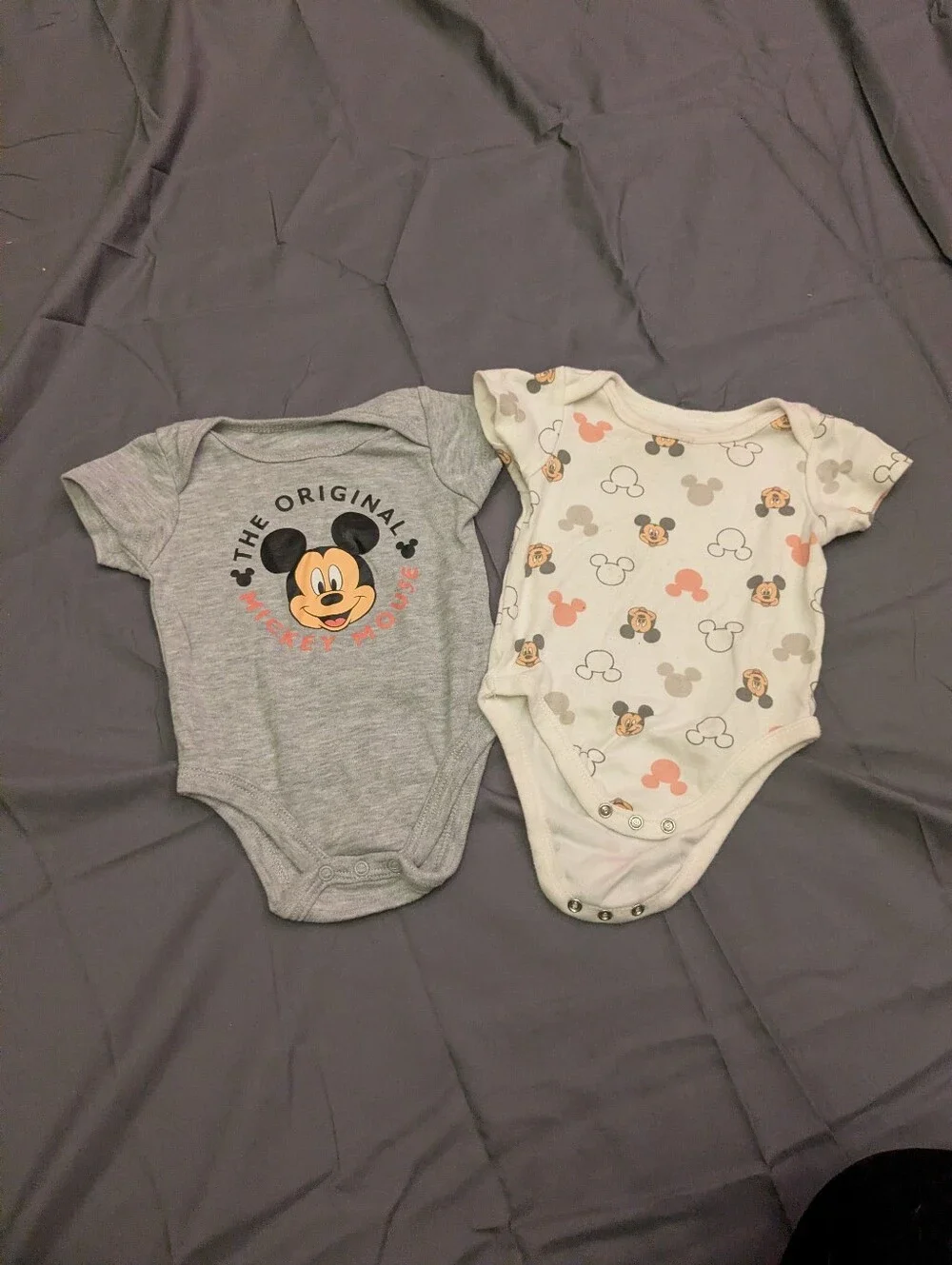 disney onesies - size 6-9 months